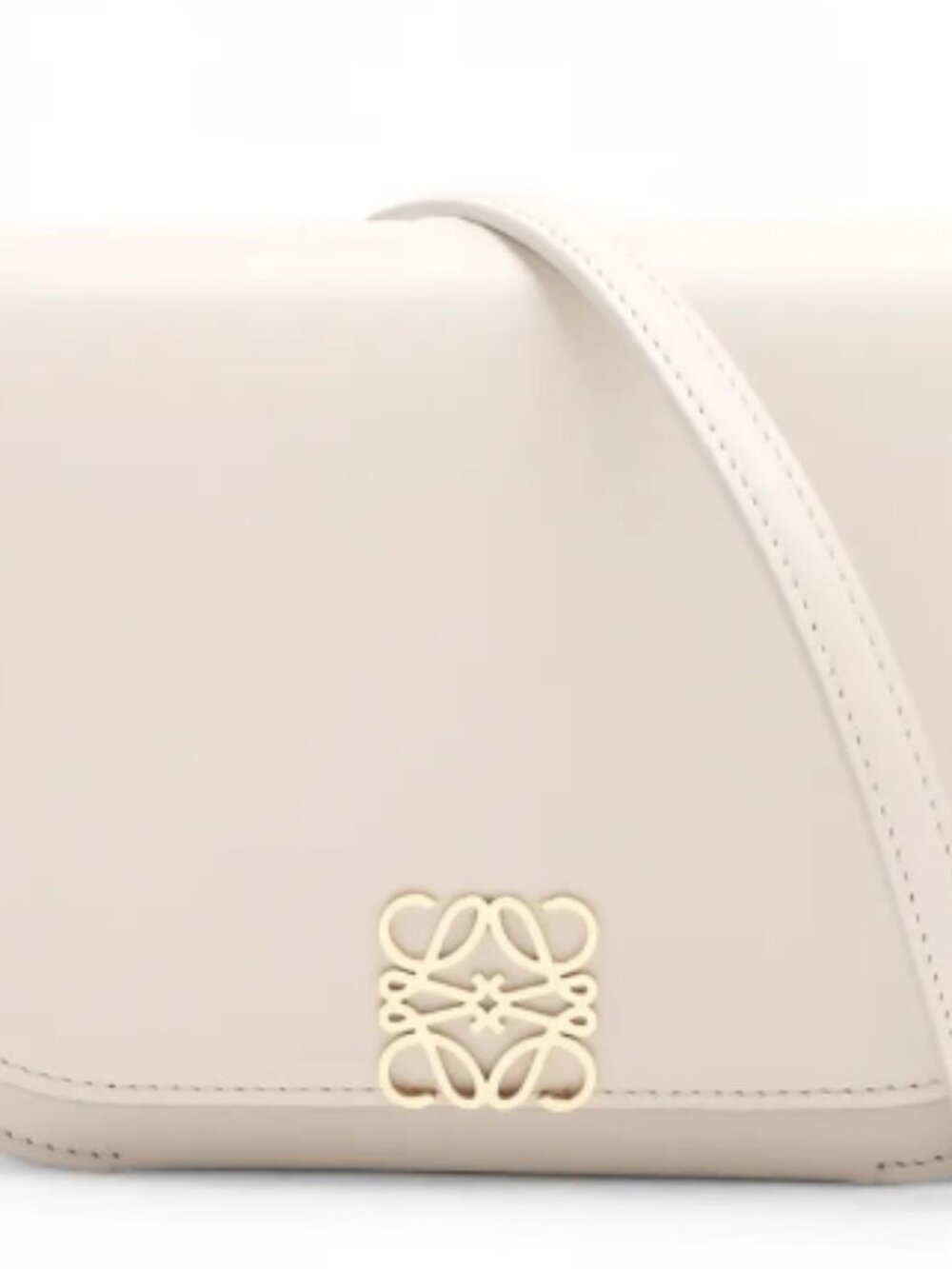 Loewe Goya Small Leather Shoulder Bag Beige